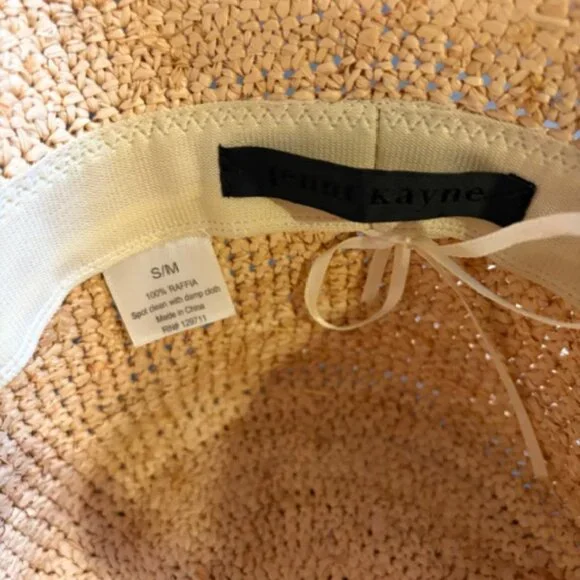 Jenni Kayne Crochet Raffia Sun Hat S/M - Picture 9 of 10
